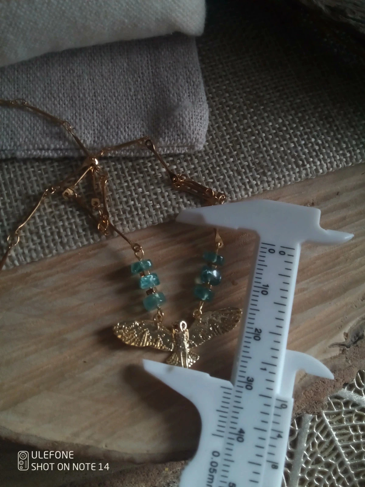 Collier apatite pierres naturelles et chouette – photo 3